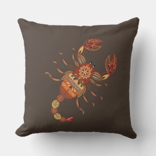 Ethnic Floral Scorpion Cushion