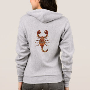 Ethnic Floral Scorpion Hoodie
