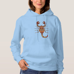 Ethnic Floral Scorpion Hoodie
