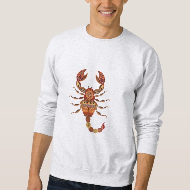 Ethnic Floral Scorpion Sweatshirt (Front)