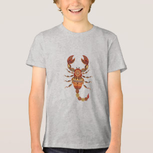 Ethnic Floral Scorpion Tri-Blend Shirt