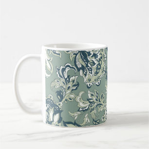 ethnic floral seamless pattern. folkloric batik or coffee mug