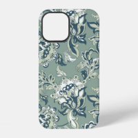 ethnic floral seamless pattern. folkloric batik or
