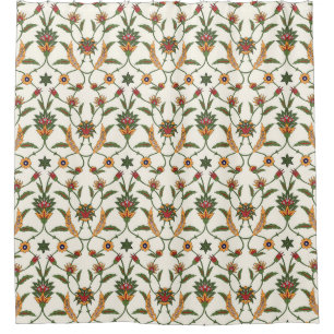 Ethnic Floral: Stylish Seamless Ornament. Shower Curtain