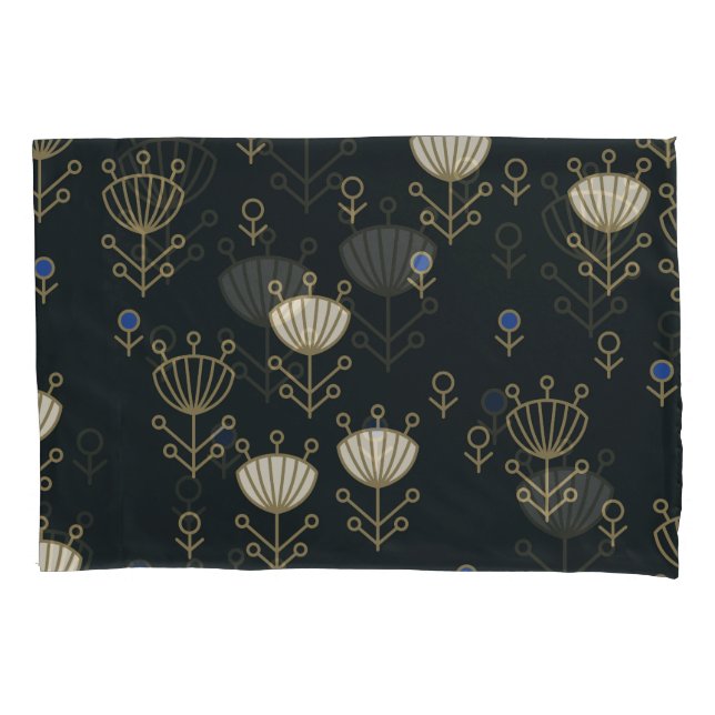 Ethnic Flowers: Vintage Ornamental Design Pillowcase (Front)