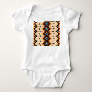Ethnic geometric: abstract pattern design. baby bodysuit