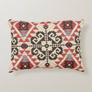 Ethnic Geometric: Abstract Seamless Decorative Cushion