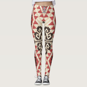 Ethnic Geometric: Abstract Seamless Leggings