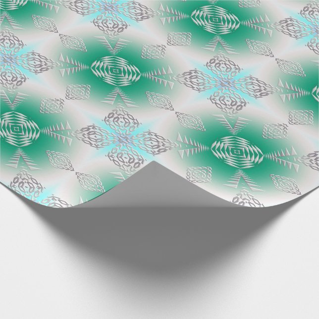 Ethnic Geometric African Wrapping Paper (Corner)