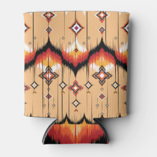 Ethnic Geometric Ikat: Aztec Seamless. Can Cooler