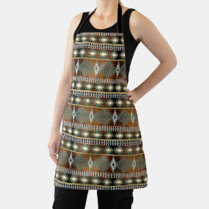 Ethnic geometric navaio pattern . Apron