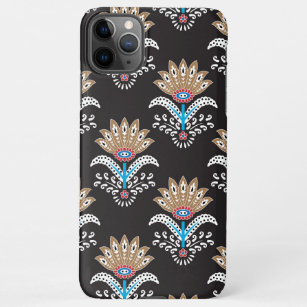 ethnic geometric paisley floral seamless pattern iPhone 11Pro max case