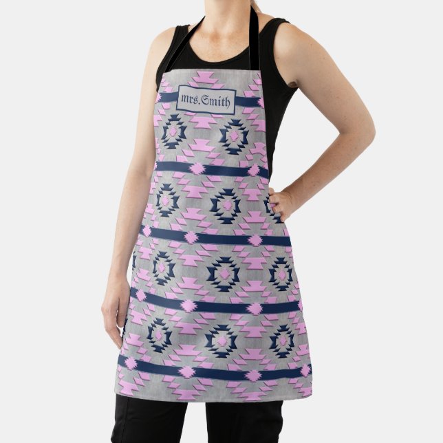 Ethnic geometric pattern.  apron (Insitu)