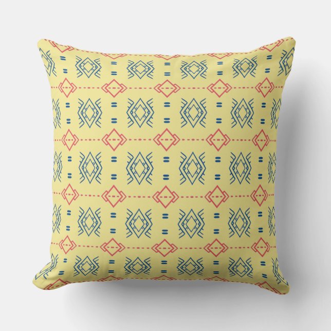 Ethnic Geometric Pattern Cushion (Front)