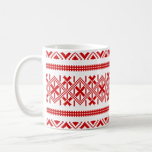 Ethnic Geometric Pattern Mug (Left)