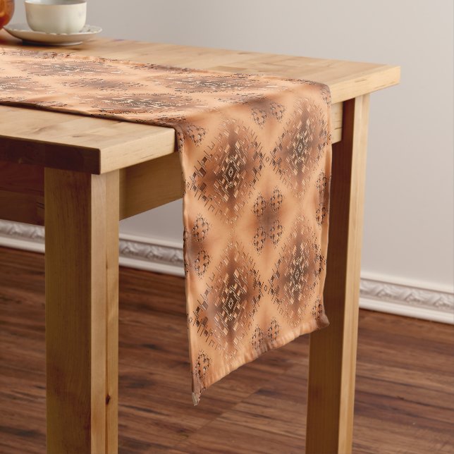 Ethnic geometric pattern. short table runner (In Situ)