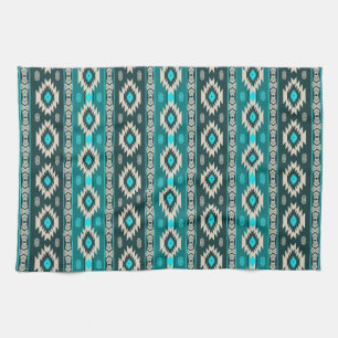 Ethnic geometric southwest pattern tea towel