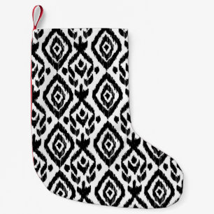 Ethnic hand-drawn, wrapping print pattern. small christmas stocking
