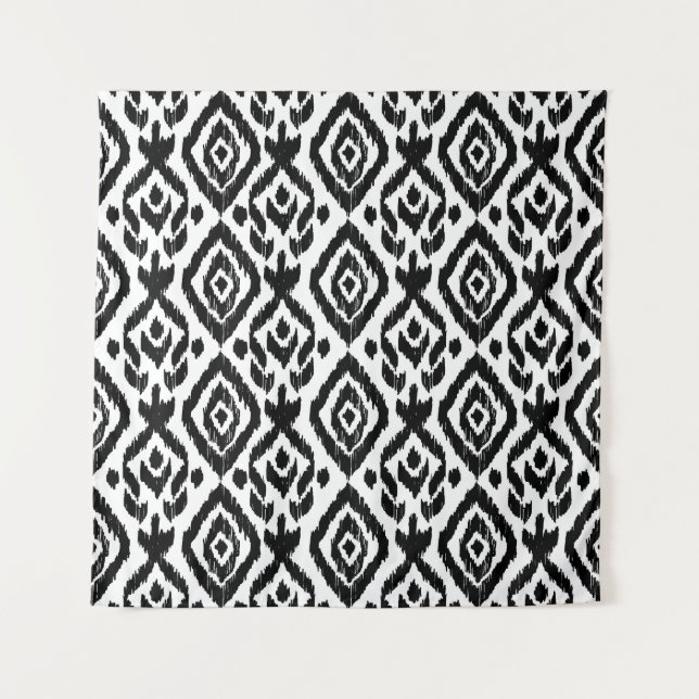 Ethnic hand-drawn, wrapping print pattern. tapestry (Front)