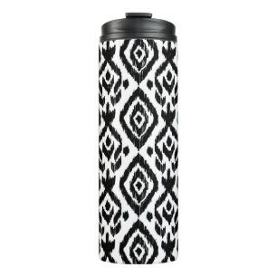 Ethnic hand-drawn, wrapping print pattern. thermal tumbler