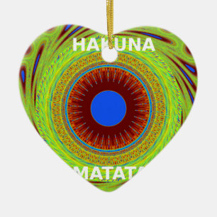 Ethnic Have a Nice Day and a Better Night Ceramic Tree Decoration