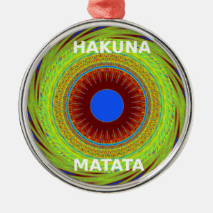 Ethnic Have a Nice Day and a Better Night Metal Tree Decoration