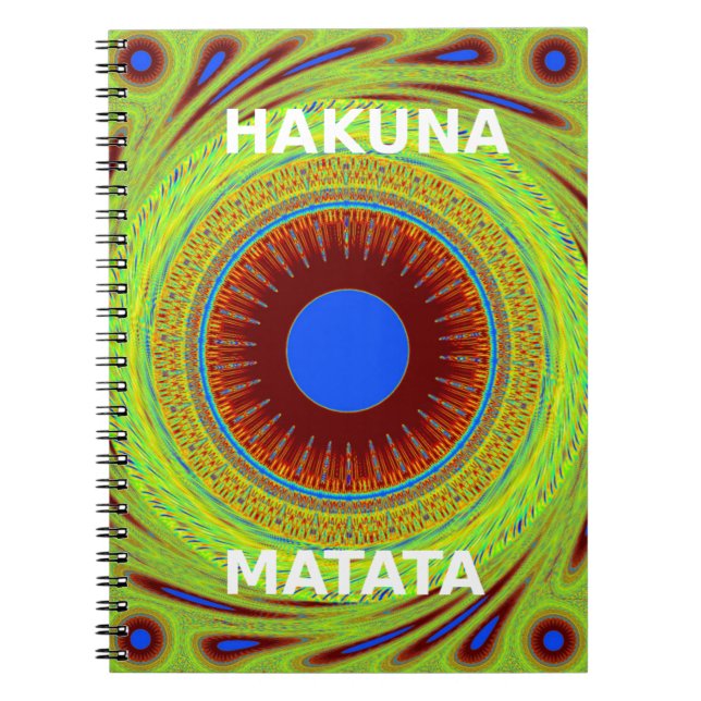 Ethnic Have a Nice Day and a Better Night Spiral Notebook (Front)