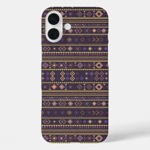 Ethnic Horizon Stripes iPhone 16 Plus Case