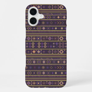 Ethnic Horizon Stripes iPhone 16 Plus Case