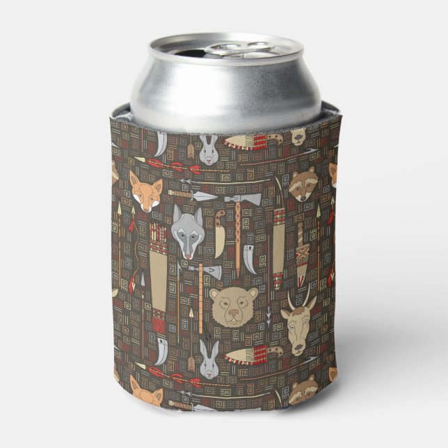 Ethnic Hunting Pattern Can Cooler (Can Front)