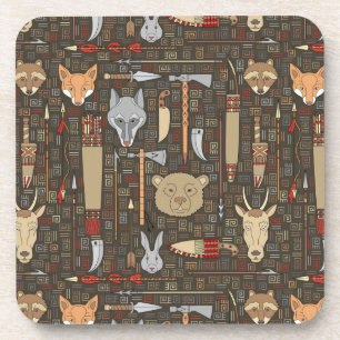 Ethnic Hunting Pattern Coaster