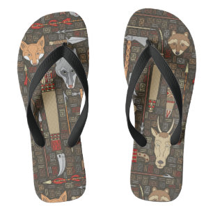 Ethnic Hunting Pattern Jandals