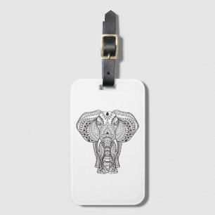 Ethnic Indian Elephant Luggage Tag