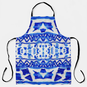 Ethnic Indigo Arrow Native Patterns Apron