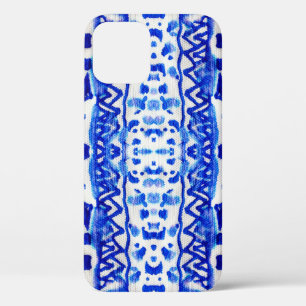 Ethnic Indigo Arrow Native Patterns iPhone 12 Case