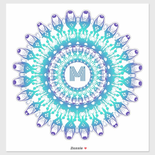 Ethnic Mandala Design Sticker (Sheet)