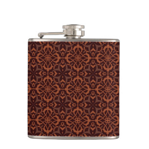 Ethnic modern geometric pattern 2 hip flask