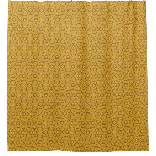 Ethnic modern geometric pattern 2 shower curtain (Front)