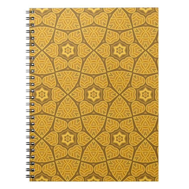 Ethnic modern geometric pattern spiral notebook (Front)