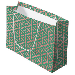 Ethnic Moroccan Geometric Mosaic Pattern  Large Gift Bag