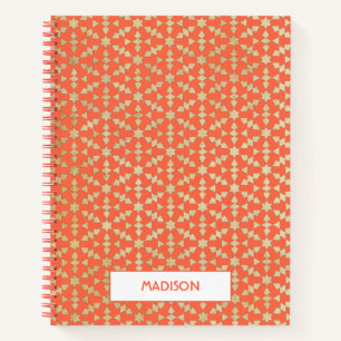 Ethnic Moroccan Geometric Mosaic Pattern Notebook