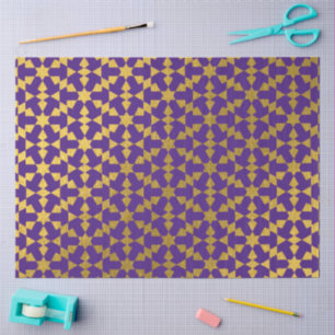Ethnic Moroccan Geometric Mosaic Pattern Tissue Paper