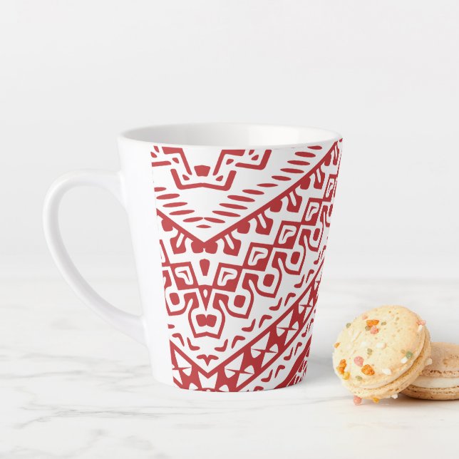 Ethnic Motifs 3 Latte Mug (In Situ)