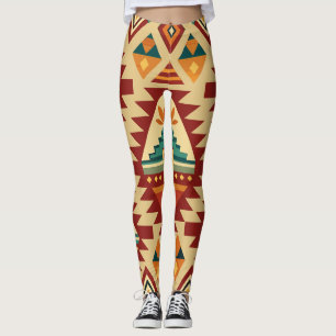 Ethnic Motifs Retro Custom Pattern Leggings