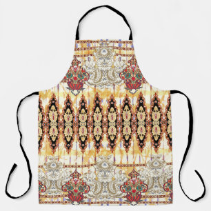 Ethnic Mughal: floral digital pattern Apron