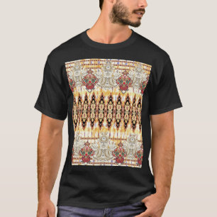 Ethnic Mughal: floral digital pattern T-Shirt