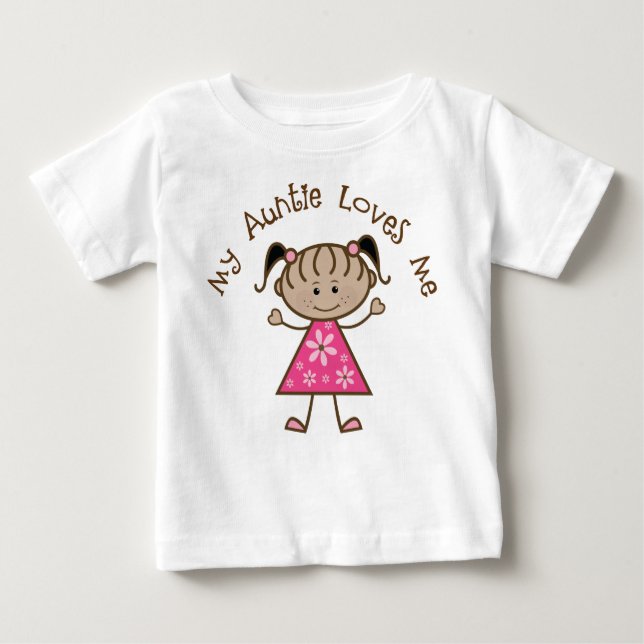 Ethnic My Aunt Loves Me Gift Baby T-Shirt (Front)