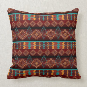 ethnic navajo seamless pattern cushion