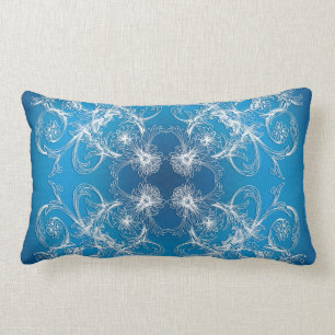 Ethnic Oriental Circle Ornament Lumbar Cushion