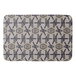 Ethnic Oriental Ornament  Embroidery decor Pattern Bath Mat